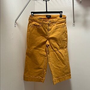 NYDJ Mustard Yellow Capris